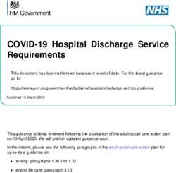 COVID-19 Hospital Discharge Service Requirements - Gov.uk