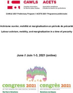 June // Juin 1-3, 2021 (online) - Activisme ouvrier, mobilité et marginalisation en période de précarité Labour activism, mobility, and ...