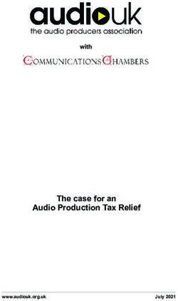 The case for an Audio Production Tax Relief - with - www.audiouk.org.uk