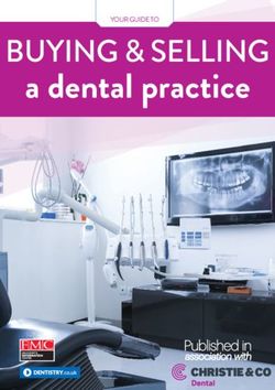 A dental practice BUYING & SELLING - YOUR GUIDE TO - Christie & Co
