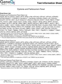 TEST INFORMATION SHEET - GENEDX