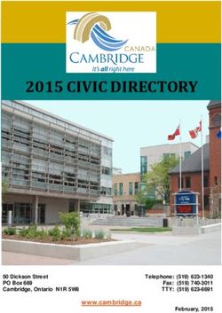 2015 CIVIC DIRECTORY - www.cambridge.ca 50 Dickson Street PO Box 669 Cambridge, Ontario N1R 5W8