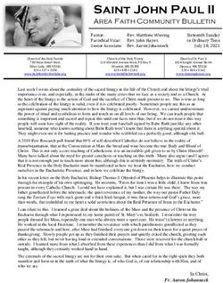 Saint John Paul II - Holy Trinity (Winsted)