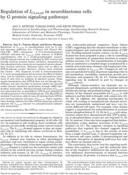 Regulation of ICl,swell in neuroblastoma cells by G protein signaling pathways