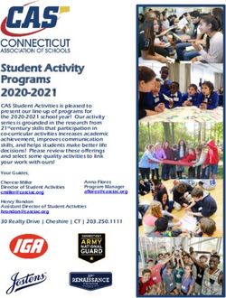 Student Activity Programs 2020-2021 - CASCIAC.org