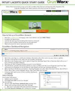 INTUIT LACERTE QUICK START GUIDE - GruntWorx