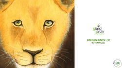 FOREIGN RIGHTS LIST AUTUMN 2021 - Foreign rights list 2021 - Syllabes Agency