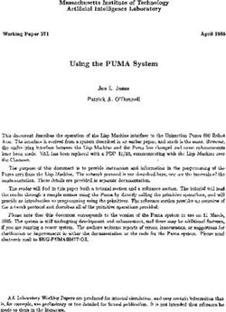 Using the PUMA System - Artificial Intelligence Laboratory
