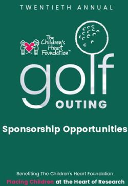 Sponsorship Opportunities - Placing Children at the Heart of Research Benefiting The Children's Heart Foundation - The Children's Heart ...