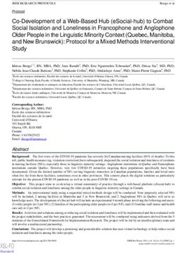 Co-Development of a Web-Based Hub (eSocial-hub) to Combat Social Isolation and Loneliness in Francophone and Anglophone Older People in the ...