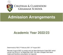 Admission Arrangements - Academic Year 2022/23 - Kent County Council