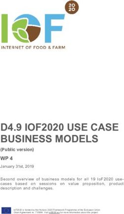 D4.9 IOF2020 USE CASE BUSINESS MODELS - (Public version)