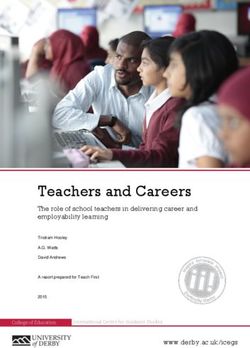 Teachers and Careers The role of school teachers in delivering career and employability learning - www.derby.ac.uk/icegs