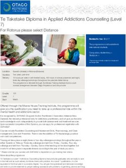 Te Taketake Diploma in Applied Addictions Counselling (Level 7)