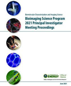 Bioimaging Science Program 2021 Principal Investigator Meeting Proceedings - Biomolecular Characterization and Imaging Science