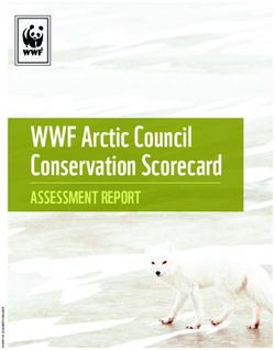 WWF Arctic Council Conservation Scorecard - ASSESSMENT REPORT