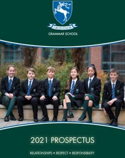 2021 PROSPECTUS RELATIONSHIPS RESPECT RESPONSIBILITY - Grosvenor Grammar School