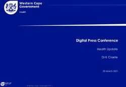 Digital Press Conference - Health Update Dr K Cloete - Western ...