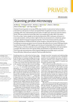 Scanning probe microscopy - Cantilever Array Sensor Group