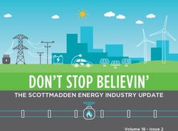 DON'T STOP BELIEVIN' THE SCOTTMADDEN ENERGY INDUSTRY UPDATE - Volume 18 - Issue 2