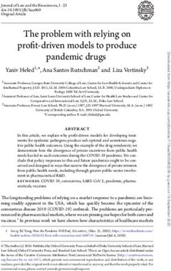 The problem with relying on profit-driven models to produce pandemic drugs