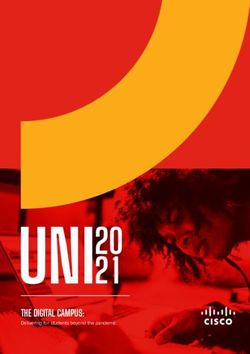 THE DIGITAL CAMPUS: Delivering for students beyond the pandemic - Cisco