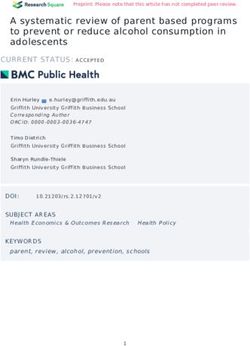 A systematic review of parent based programs to prevent or reduce alcohol consumption in adolescents