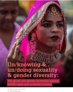 Un/knowing & un/doing sexuality & gender diversity: The global anti-gender movement against SOGIE rights and academic freedom - SAIH
