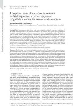 Long-term risks of metal contaminants in drinking water: a critical appraisal of guideline values for arsenic and vanadium