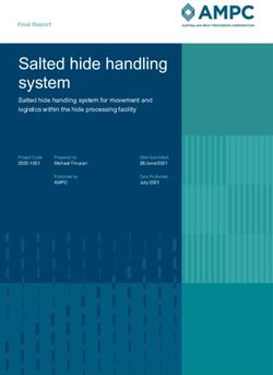 Salted hide handling system - Salted hide handling system for movement and logistics within the hide processing facility - Australian Meat ...