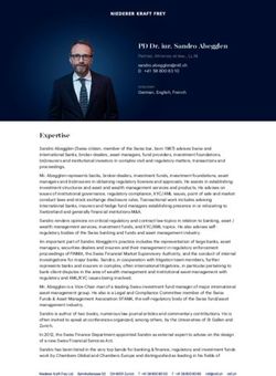 PD Dr. iur. Sandro Abegglen - Niederer Kraft Frey