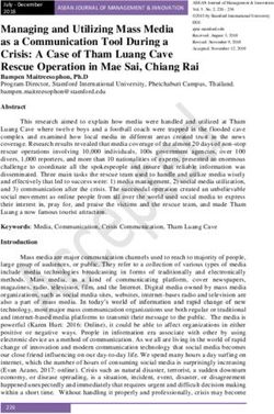 Managing and Utilizing Mass Media as a Communication Tool During a Crisis: A Case of Tham Luang Cave Rescue Operation in Mae Sai, Chiang Rai