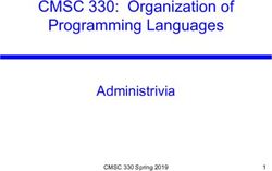 CMSC 330: Organization of Programming Languages - Administrivia CMSC 330 Spring 2019