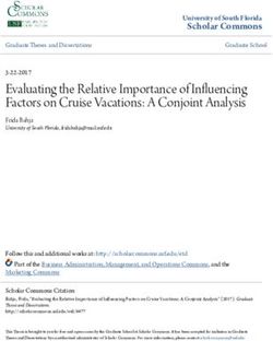 Evaluating the Relative Importance of Influencing Factors on Cruise Vacations: A Conjoint Analysis