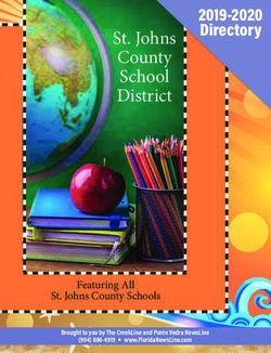 ST. JOHNS COUNTY SCHOOL DISTRICT - 2019-2020 DIRECTORY - FLORIDA NEWSLINE