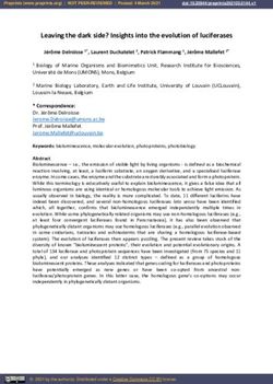 Leaving the dark side? Insights into the evolution of luciferases - Preprints.org