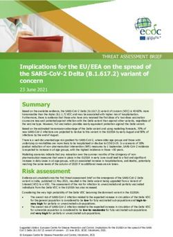 IMPLICATIONS FOR THE EU/EEA ON THE SPREAD OF THE SARS-COV-2 DELTA (B.1.617.2) VARIANT OF CONCERN