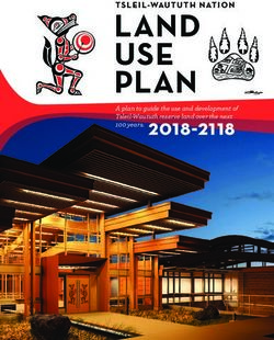 LAND USE PLAN 100 years. 2018-2118 - TSLEIL-WAUTUTH NATION