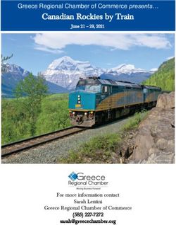 Canadian Rockies by Train - Greece Regional Chamber of Commerce presents - For more information contact - Greece Chamber of Commerce