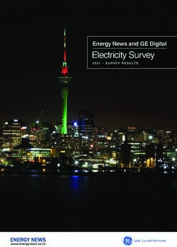 Electricity Survey Energy News and GE Digital 2021 - SURVEY RESULTS - Freeman Media