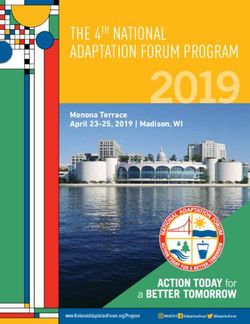 ADAPTATION FORUM PROGRAM - THE 4TH NATIONAL Monona Terrace April 23-25, 2019 | Madison, WI