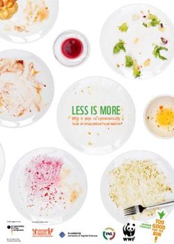 LESS IS MORE Why it pays to systematically look at and reduce food waste - WWF Deutschland