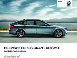 THE BMW SERIES GRAN TURISMO - THE FIRST OF ITS KIND.