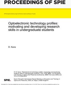 PROCEEDINGS OF SPIE Optoelectronic technology profiles: motivating and developing research skills in undergraduate students