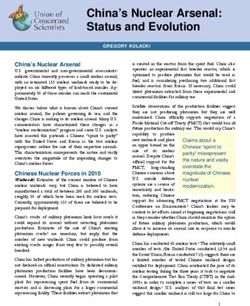 China's Nuclear Arsenal: Status and Evolution