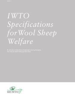 IWTO Specifications forWool Sheep Welfare - A concise summation of good practice principles for ethical wool sheep production - International ...