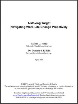 A Moving Target Navigating Work-Life Change Proactively - The Employment Readiness Scale