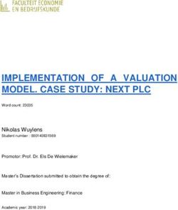 IMPLEMENTATION OF A VALUATION MODEL. CASE STUDY: NEXT PLC