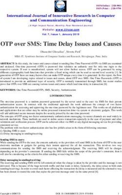 OTP over SMS: Time Delay Issues and Causes - IJIRCCE