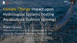 Climate Change Impact upon Hydrological Systems hosting Aquaculture (Salmon farming) - Departamento de Geof&iacute;sica
